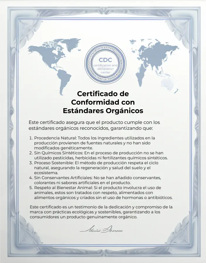 Logotipo del Certificado Orgánico